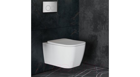 Унитаз подвесной с инсталляцией Roxen StounFix Slim 513314