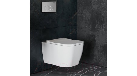 Унитаз подвесной с инсталляцией Roxen StounFix Slim 530473