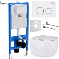 Унитаз подвесной с инсталляцией Roxen StounFix Slim 538465