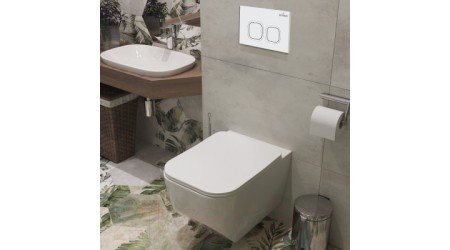 Унитаз подвесной с инсталляцией Roxen StounFix Slim 540025