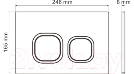 Унитаз подвесной с инсталляцией Roxen StounFix Slim 552245