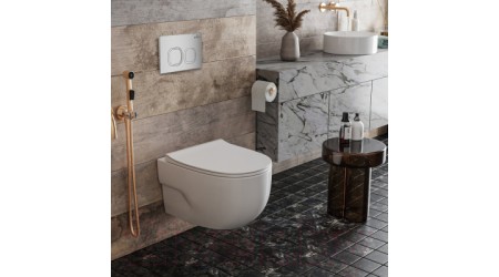 Унитаз подвесной с инсталляцией Roxen StounFix Slim 551921