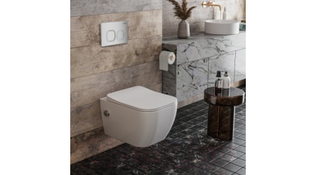 Унитаз подвесной с инсталляцией Roxen StounFix Slim 552245