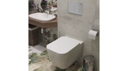 Унитаз подвесной с инсталляцией Roxen StounFix Slim 568244