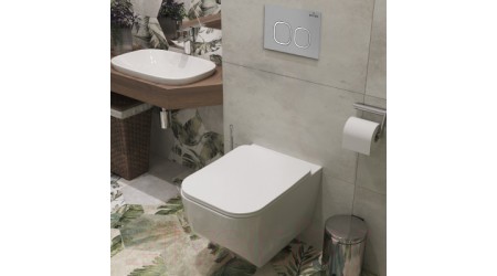 Унитаз подвесной с инсталляцией Roxen StounFix Slim 568544
