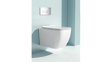 Унитаз подвесной с инсталляцией Roxen StounFix Slim 592045