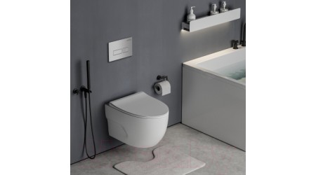 Унитаз подвесной с инсталляцией Roxen StounFix Slim 593355