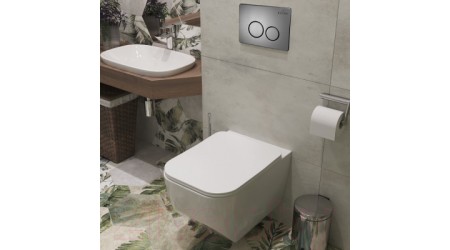 Унитаз подвесной с инсталляцией Roxen StounFix Slim 632475