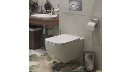 Унитаз подвесной с инсталляцией Roxen StounFix Slim 632475
