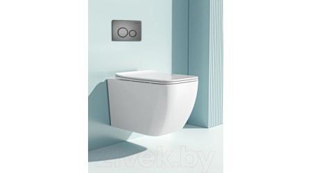 Унитаз подвесной с инсталляцией Roxen StounFix Slim 632852