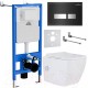 Унитаз подвесной с инсталляцией Roxen StounFix Slim 649838