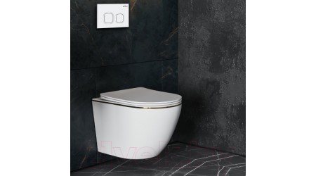 Унитаз подвесной с инсталляцией Roxen StounFix Slim 807054