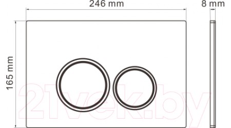 Унитаз подвесной с инсталляцией Roxen StounFix Slim 906342