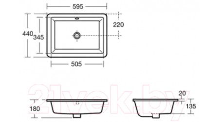 Умывальник Ideal Standard Strada K077901