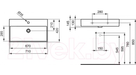 Умывальник Ideal Standard Strada K078201