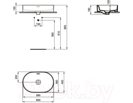 Умывальник Ideal Standard Strada II T360401