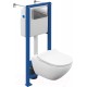 Унитаз подвесной с инсталляцией Cersanit Street Fusion Vortex Dpl Eo 64578 (с кнопкой смыва)