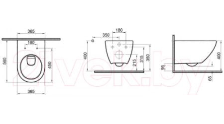 Унитаз подвесной с инсталляцией Cersanit Street Fusion Vortex Dpl Eo 64578 (с кнопкой смыва)