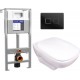 Унитаз подвесной с инсталляцией Kolo Style L29003000 + 50Z/А63476 + 63529 (с сиденьем Soft-Close)