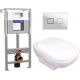 Унитаз подвесной с инсталляцией Kolo Style L29003000 + 50Z/А63476 + 63530 (с сиденьем Soft-Close)
