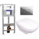 Унитаз подвесной с инсталляцией Kolo Style L29003000 + 50Z/А63476 + 63531 (с сиденьем Soft-Close)