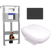 Унитаз подвесной с инсталляцией Kolo Style L29003000 + 50Z/А63476 + 63838 (с сиденьем Soft-Close)