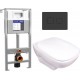 Унитаз подвесной с инсталляцией Kolo Style L29003000 + 50Z/А63476 + 63838 (с сиденьем Soft-Close)