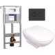 Унитаз подвесной с инсталляцией Kolo Style L29003000 + 50Z/А63476 + 63839 (с сиденьем Soft-Close)
