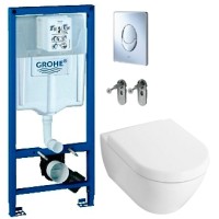 Унитаз подвесной с инсталляцией Villeroy & Boch Subway 2.0 5600-10-01 + 9M68 S101 + 38721001