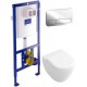 Унитаз подвесной с инсталляцией Villeroy & Boch Subway 2.0 6604-10-01 + 92249061 + 92246100 + 9M66S101