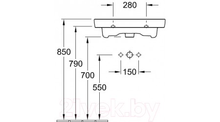 Умывальник Villeroy & Boch Subway 7113-60-01
