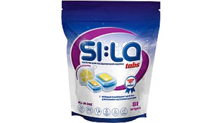 Таблетки для посудомоечных машин SI:LA Super Set & Fresh Family Pack + освежитель (81шт)