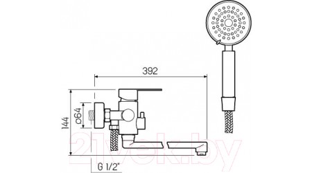 Смеситель РМС SUS124-006EP 