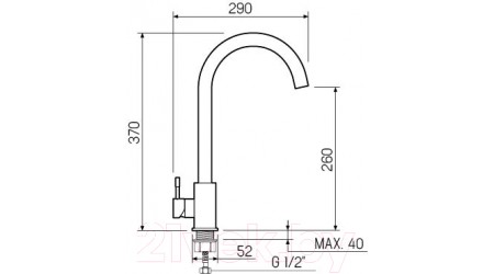 Смеситель РМС SUS124-017F 