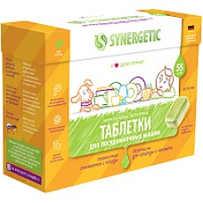 Таблетки для посудомоечных машин Synergetic Биоразлагаемые бесфосфатные (55шт)