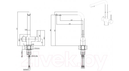 Смеситель Elleci T01 (Avena G51) 