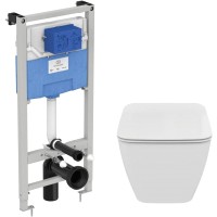 Унитаз подвесной с инсталляцией Ideal Standard T359601+T360101+R020467 / E387001