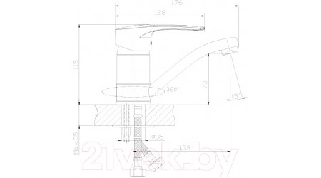 Смеситель Rossinka Silvermix T40-22 