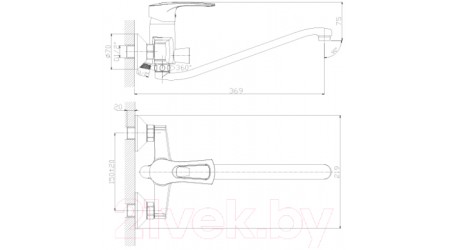 Смеситель Rossinka Silvermix T40-34 