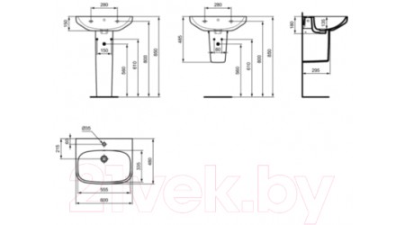 Полупьедестал Ideal Standard T471301