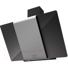 Вытяжка наклонная Krona Talli 900 3P / 00020309 (нержавеющая сталь/черное стекло)