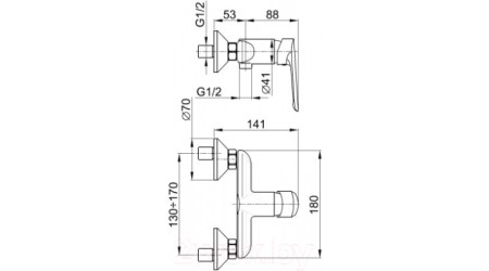 Смеситель Armatura Tanzanit 5026-010-00 