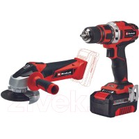 Угловая шлифовальная машина Einhell TC-AG 18/115 Li + Дрель-шуруповерт TE-CD 18/40 Li (4257240)