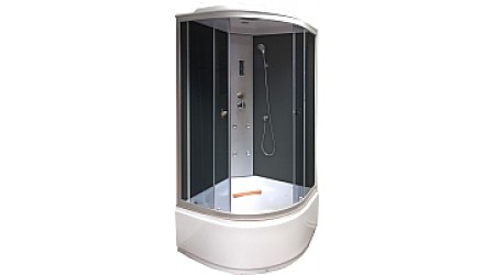 Душевая кабина Coliseum TE-90 90x90 (черный/тонированное стекло)
