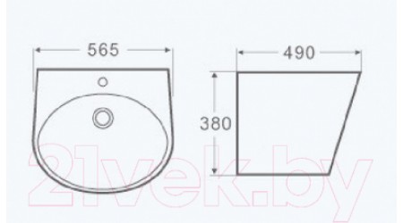 Умывальник WeltWasser Telbach 006 MT-WT
