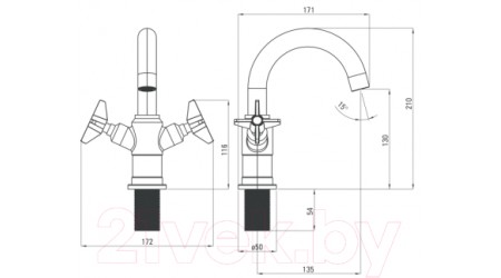 Смеситель Deante Temisto BQT M21D 