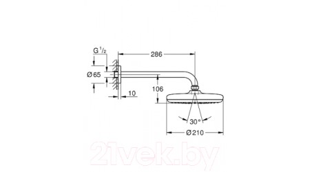 Верхний душ GROHE Tempesta 26412000