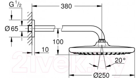 Верхний душ GROHE Tempesta 26663000
