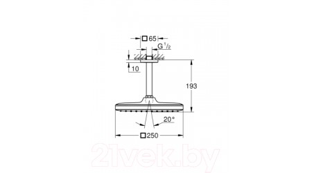 Верхний душ GROHE Tempesta 26688000