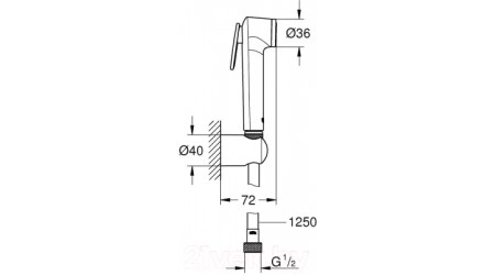 Гигиенический душ GROHE Tempesta-F 27812IL1